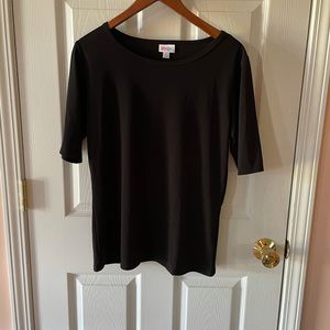 LuLaRoe Black Top - Size XL